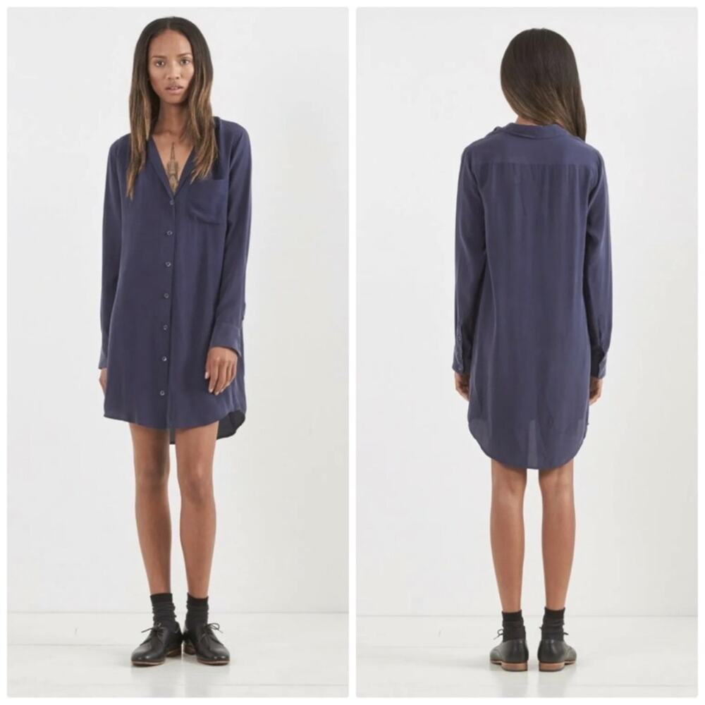 Equipment Women's 100%‎ Silk Kierra Buttondown Shirt Dress Size XS